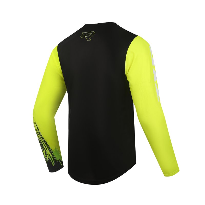 Motokrosový dres TXR Pulse černo-fluo žlutý – foto 2