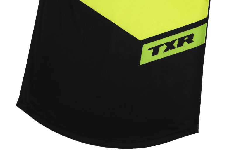 Motokrosový dres TXR Vortex černo-fluo žlutý – foto 9