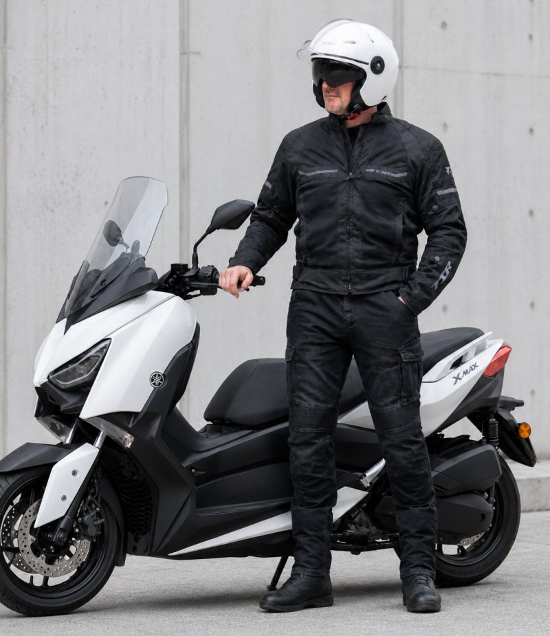 Otevřená helma na motorku TXR Jet perleťově bílá – foto 4