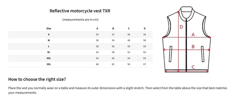 Reflexní moto vesta TXR – foto 3